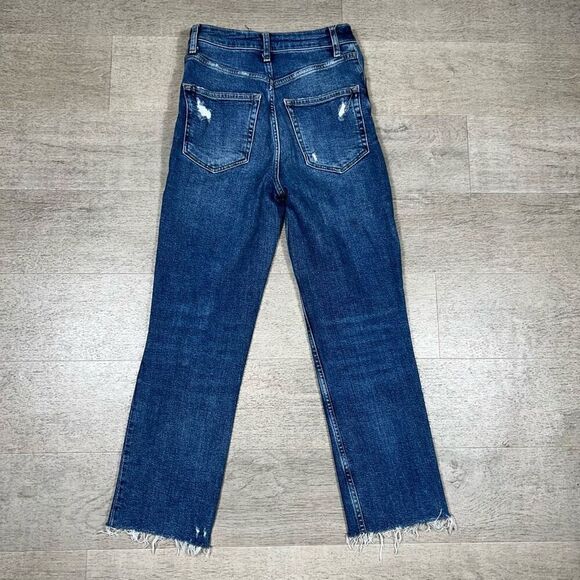 We The Free High Rise Slim Straight Jeans, Intentional Distressed, Women’s 26 - Picture 10 of 11